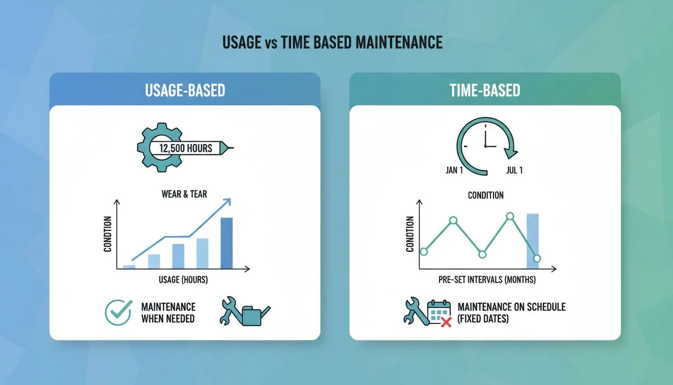 usage vs time based maintenance