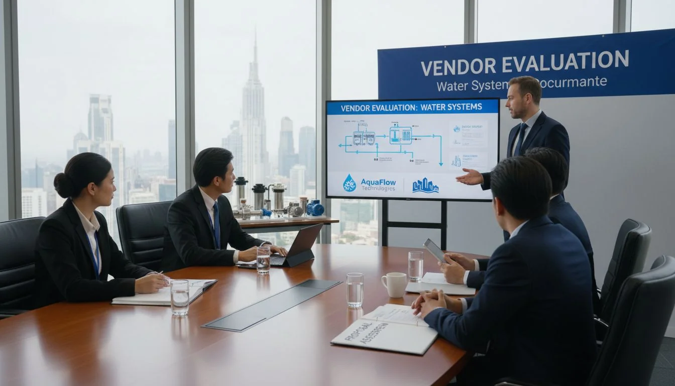 Vendor evaluation for water systems