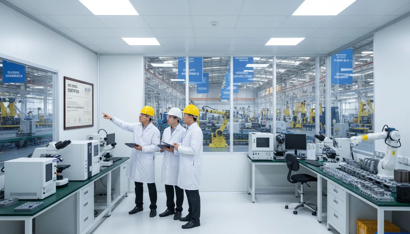 Verifying Factory Capabilities Verifying factory ISO certifications and testing labs