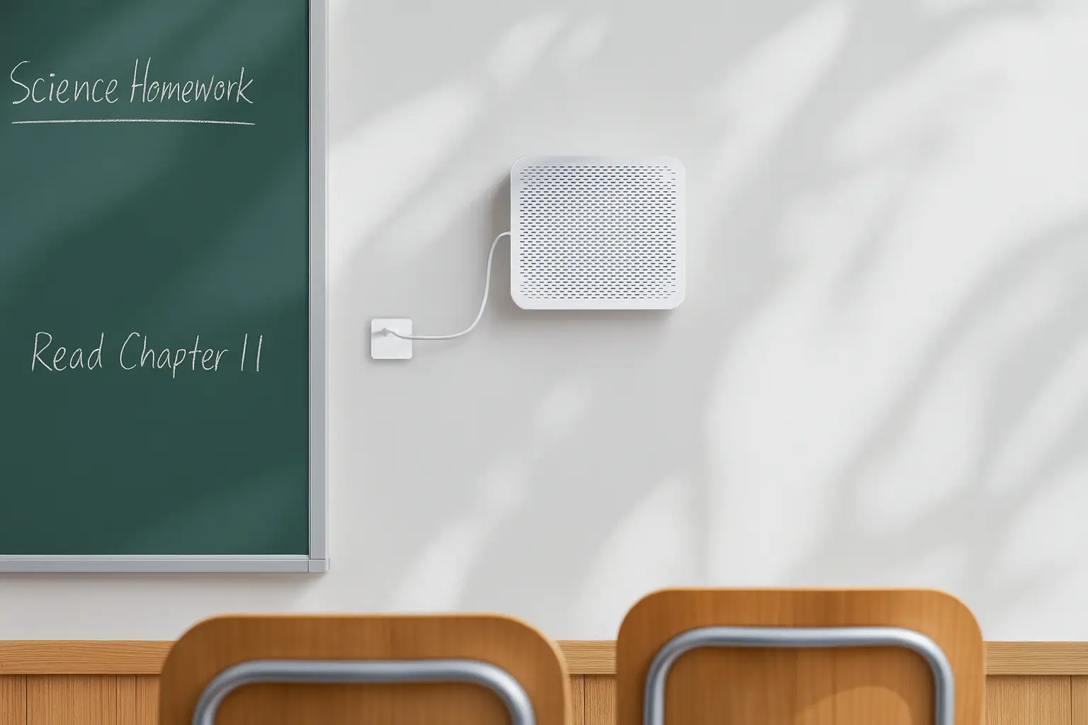 wall mounted air purifier ha200 classroom