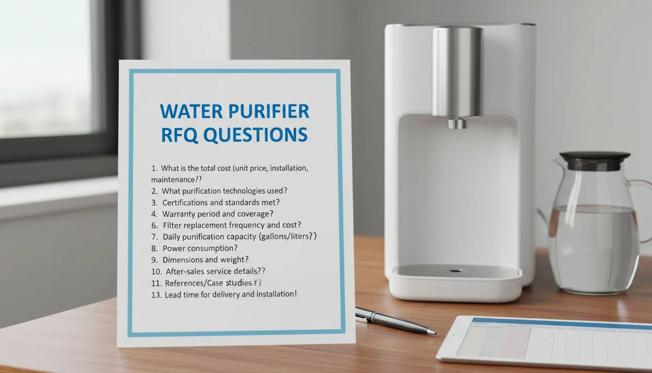 water purifier rfq questions
