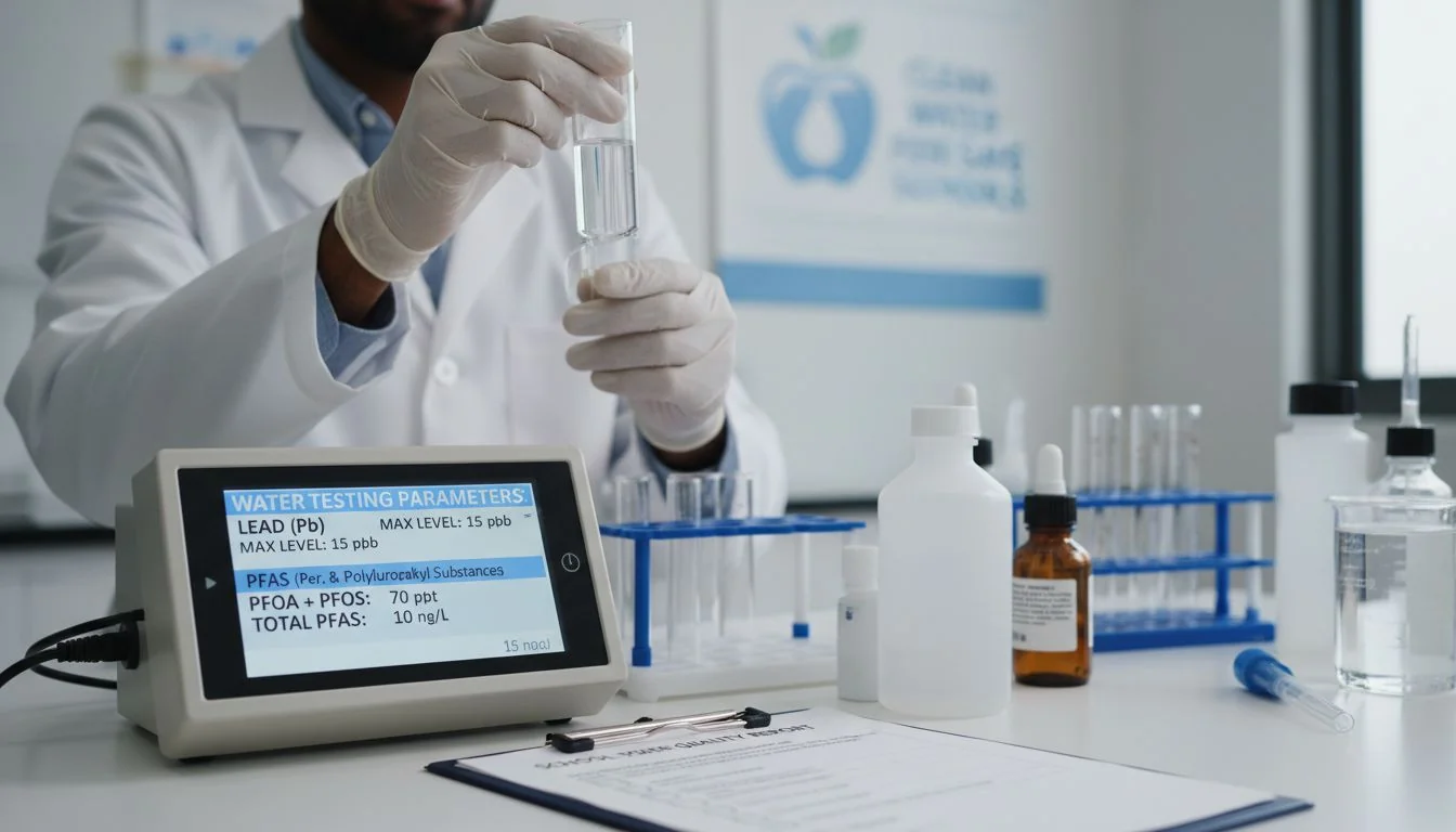 lead and PFAS water testing in schools