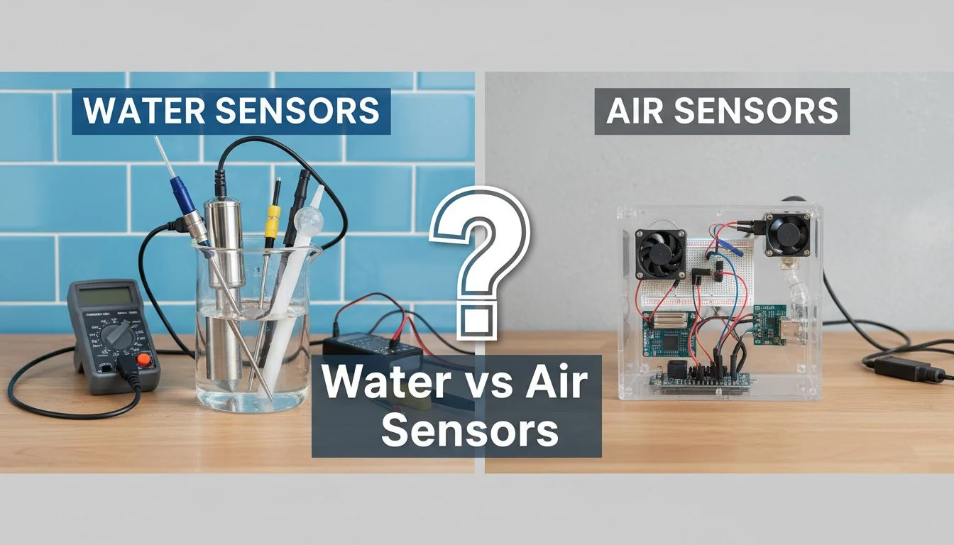 water vs air sensor comparison