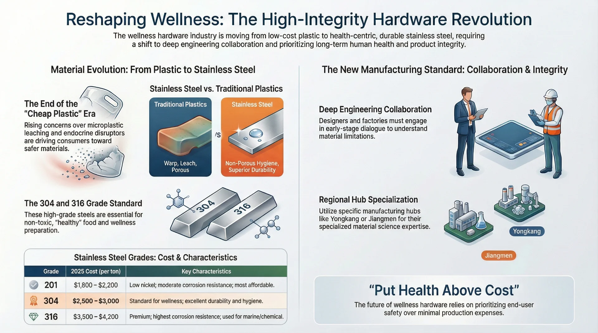 Reshaping wellness: Transition to stainless steel
