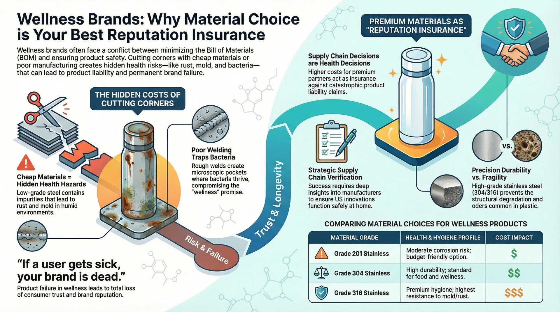 Wellness brands: Material choice as reputation insurance