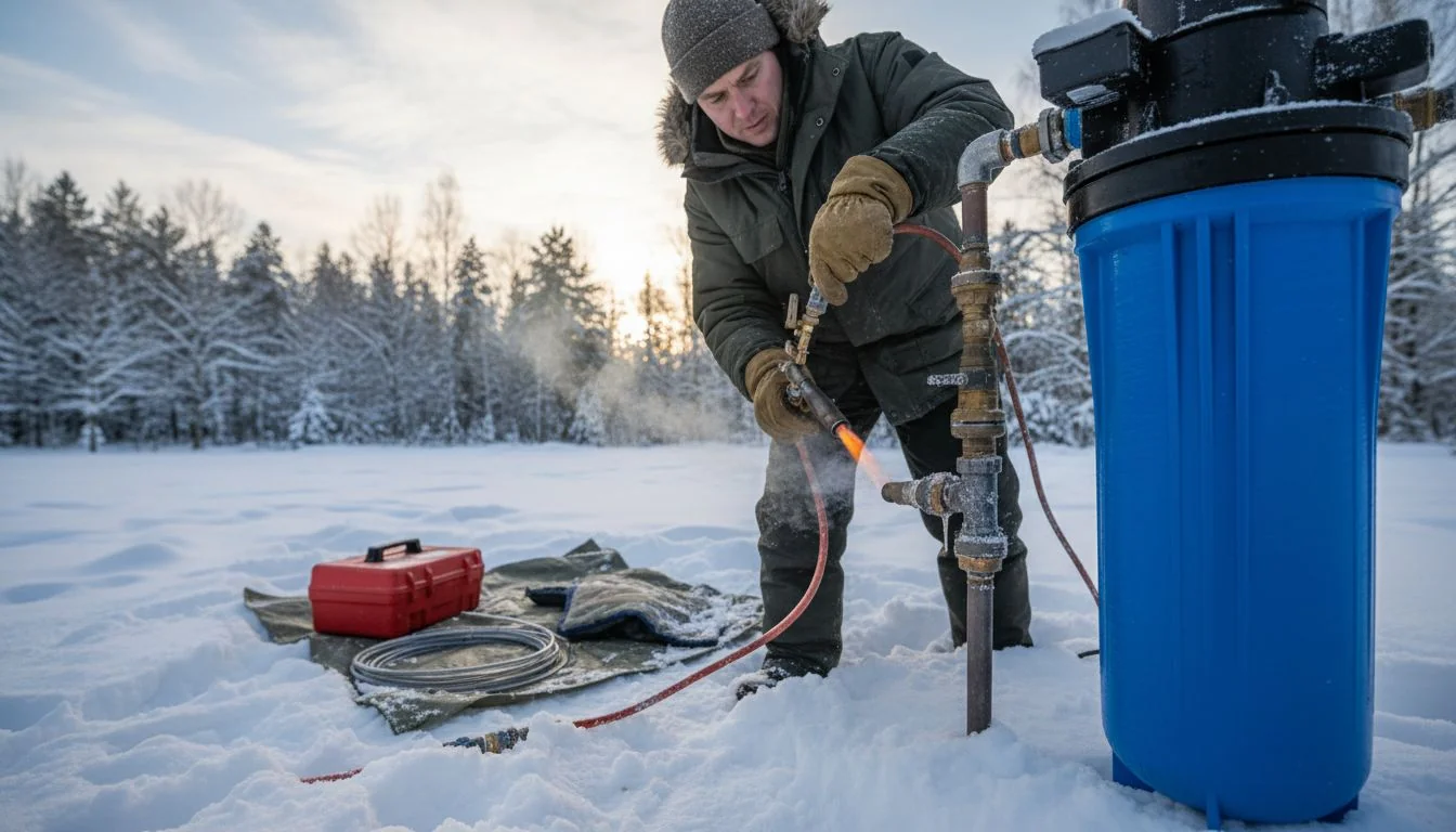 Winter Maintenance on Water Filter winter maintenance on water filter